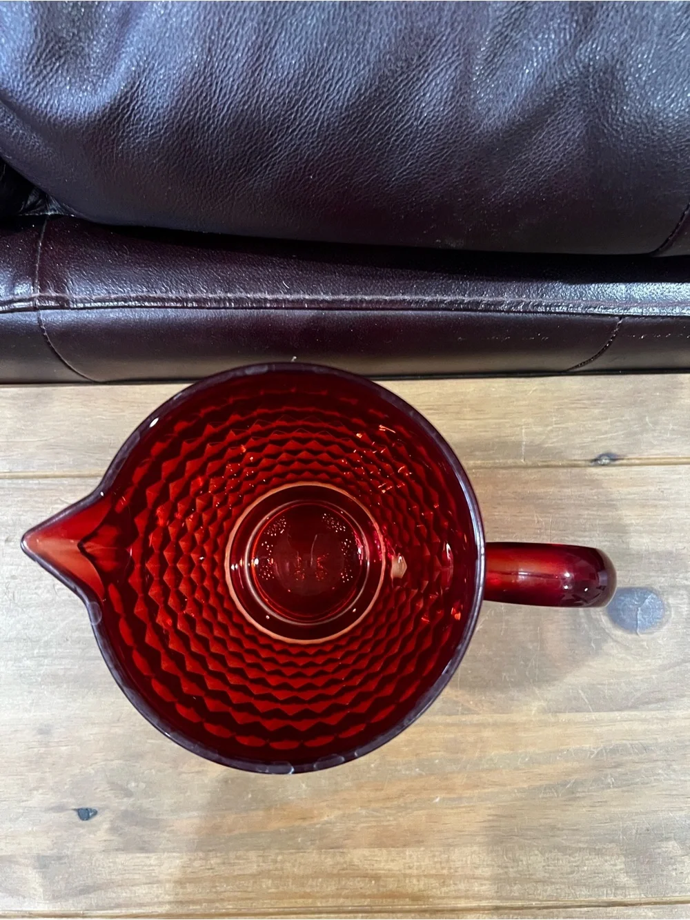 Villeroy & Boch Boston Red collection pitcher. Perfect condition. 36oz.